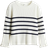 H&M Rib Knit Jumper - Natural White/Striped (1196719015)