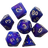 Dungeons & Dragons Polyhedral Dice Purple Blue 7pcs