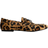 H&M Dam Loafers Läder - Beige/Leopardmönstrad