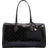 River Island Patent Monogram Charm Holdall Bag - Black