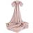 Jellycat Personalised Bashful Luxe Bunny Blankie Rosa