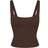 SKIMS x Nike Matte Square Neck Tank - Dark Sepia