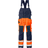 Fristads 101018 High Vis Craftsman Bib N Brace - Orange/Navy