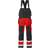 Fristads 101018 High Vis Craftsman Bib N Brace - Red/Black