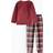 Tu Mini Me Boys Red Check Twosie Cosy Pyjama Set