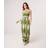 Blue Vanilla Women's Khaki Strapless Shirred Waist Jumpsuit
