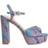 Dune London Maycie Platform Block Heel Sandal - Teal