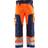 Blåkläder 1566 Hi-Vis Trousers - Orange/Navy Blue
