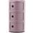Kartell Classic Opbevaring Med 3 Rum Skuffer Abs Mauve 04967MV Opbevaringsskab