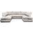 Furniture 786 Aspen Full Back Ivory Sofa