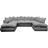 Furniture 786 Monaco Scatter Grey Sofa 305cm 6 Seater