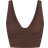 SKIMS x Nike Matte V Neck Bra Top - Dark Sepia