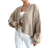 Shein Solid Color Button Up Cardigan