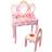 CCLIFE Kinder Schminktisch Holz Mit Spiegel
