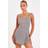 Quiz Women's Brown Checked Square Neck Playsuit - Brown