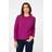Izabel London Women's Textured Long Sleeve Knitted Jumper - Purple