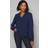 Wallis Collared Woven Blouse - Navy