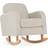 CuddleCo Etta Boucle Nursing Chair Mushroom