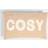 OHS Cosy Slogan Complete Decoration Pillows Natural