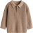 H&M Cotton Polo Jumper - Dark Beige (1293133001)