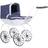 Hti Bella Rosa Windsor Carriage Dolls Pram Navy