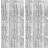 Shein 2pcs/Pack Foil Curtain Backdrop Silver Metallic Tinsel Fringe Curtains