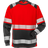 Fristads Hi Vis Langærmet T-shirt Kl.2 - Rød/Sort