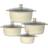 Sq Professional Laria Cream Cookware Set with lid 8 Parts