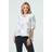 Izabel London Women's Printed Relaxed Sleeve Blouse - White
