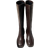 Shein New Autumn/Winter Brown Over-The-Knee Chunky Heel Slim Boots - Brown