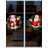 Shein 2 Pcs Christmas Glass Stickers Santa Claus Pattern Multicolour Window Film 2pcs