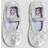 H&M Flicka Silver Skimrande ballerinaskor 24/25