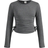 Shein pcs Tween Girls Casual Crew Neck Ruched Long Sleeve Fitted Knit Top Bell Bottom Pants Set