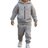 Shein Young Boy Casual Logo Print Hoodie And Pants Set 2-pcs