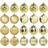 IKEA Vinterfint Ball Gold Christmas Tree Ornament 20pcs