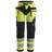 Snickers Workwear 6932 FlexiWork Hi-Vis Trousers Holster Pockets - Yellow/Black