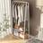 Living and Home Freestanding Metal Clothing Garment Holder Clothes Rack