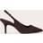 Carvela Spirited Suede Slingback Court Dark Brown