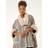 Roman Faux Fur Pocket Poncho - Light Grey