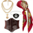 Shein 4-piece Pirate Costume Accessories for Womens