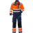 Fristads 8026 GPLU High Vis Coverall - Orange/Navy