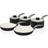Swan Retro Black Cookware Set with lid 5 Parts