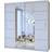 Sliding Wardrobes 4u Eddin White/Black/Grey Wardrobe