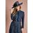 Coast Feather Detail Hat - Navy