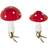 IKEA VINTERFINT Mushroom Red Christmas Tree Ornament 2pcs