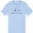 Armani Exchange Slim Fit Jersey T-shirt With Logo - Light Blue