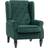 Homcom Accent Chair Wingback Wood Frame Armchair