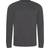 AWDis Men's Long Sleeve Tri Blend T-shirt - Heather Charcoal