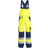 FE Engel 3501-775 Bib Work Pants - Yellow/Navy Blue