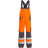 FE Engel 3501-775 Bib Work Pants - Orange/Grey